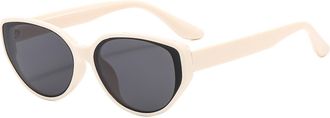 Generic Mens And Womens Outdoor Commuter Sunglasses Vacation Sports Decorative Sun Glasses(Beige)