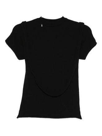 Ottolinger short-sleeve t-shirt - women - Microviscose - M - Black