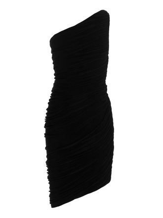Norma Kamali Womens Black Polyester Short Dress