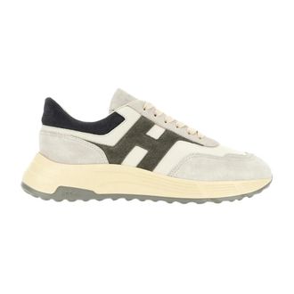 Hogan Hyperlight Panelled Sneakers - Heren - Sneakers - Wit - 44 EU - Leer - Schoenen