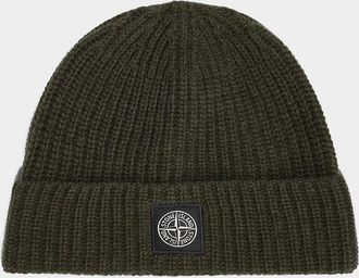 Stone Island Men & apos;s Rib-Knit Wool Beanie