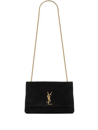 Saint Laurent medium Kate logo-plaque shoulder bag - Black