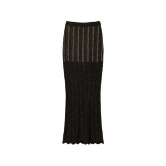 Twinset Maxi Skirts, female, Black, Size: M Maxi Skirt