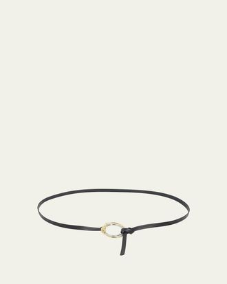 Bottega Veneta Knot Ring Leather Belt