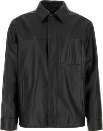 Loewe Black Leather Shirt