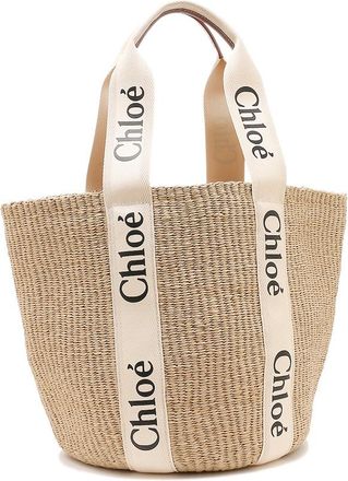 Chlo&eacute; Large Woody Basket Bag