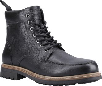 Hunter Shaws Ankle Boot Leather Mens Black Boots - Size UK 11