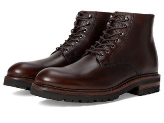 Johnston & Murphy Dudley Lug Plain Toe Boot Mens Shoes Dark Brown Full Grain : 12 M, Leather