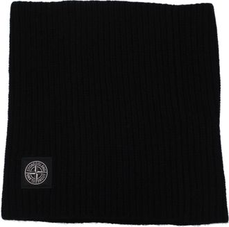 Stone Island Schals Halsw&auml;rmer Herrens Wolle Schwarz