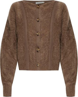 By Malene Birger Pernille vest met vlakken en knopen - Bruin