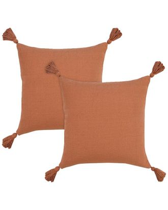 LR Home Lr Home Set Of 2 Sundaze Tasseled Throw Pillows