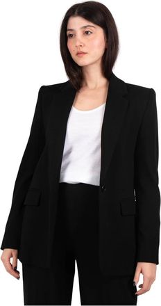 Drykorn Drykorn, Single-Breasted Coats, female, Black, Size: M Black Blazer Atlin_2