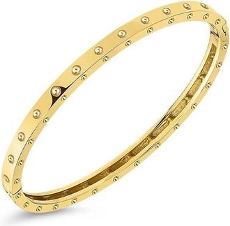 Roberto Coin 18K Yellow Gold Symphony Pois Moi Oval Bangle