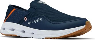 Columbia Mens PFG Bahama X Slip-on, Collegiate Navy/Spark Orange, 14 Wide