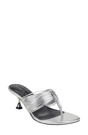 Marc Fisher Pamilla Sandal in Silver at Nordstrom, Size 8.5