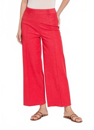 Lyss&eacute; Erin Pintuck Reprieve Denim Pants In Buoy Red