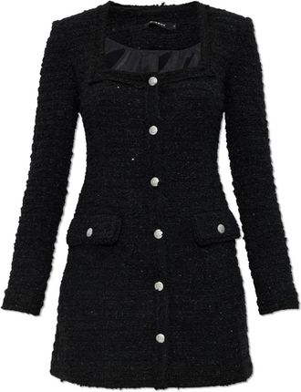 Misbhv Tweed jurk - Dames - Korte kleedjes - Zwart - S - Tweed - Kleedjes