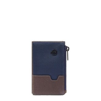 Piquadro Wallets & Cardholders, male, Blue, Size: ONE SIZE Compact Wallet with Pop-up Card Holder
