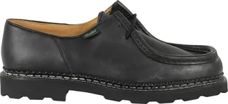Paraboot Black Michael Marche II Leather Derby Shoes