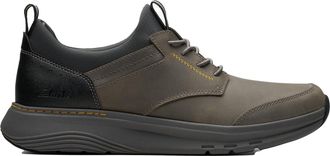 Clarks Mens Motion Trek Ez Shoes, Color Grey Leather, Size: 11 UK