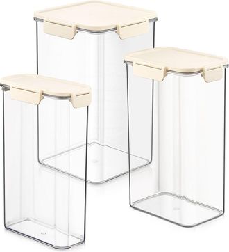 Sorbus 3-Pack Tall Stackable Food Storage Containers