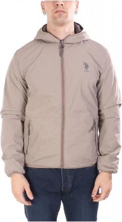 U.S.Polo Association Regular Fit Jacket - Heren - Zomerjassen - Beige - L - Polyester - Jassen