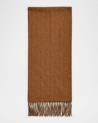 Loro Piana Mens Wish Wool and Cashmere Scarf