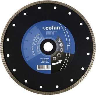 cofan Disco Diamante Turbo Extrafino 230mm., Discos De Diamante Turbo Extrafino Porcel&aacute;nico Profesional. Uso En Materiales Cer&aacute;micos Muy Duros. Excelente Co