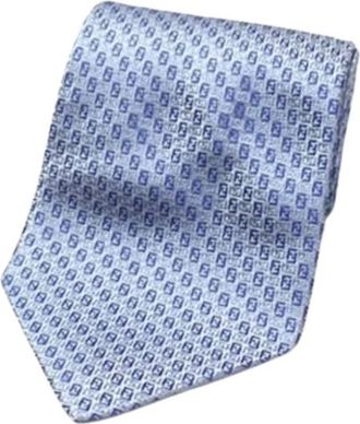 Fendi Pre-owned Cravat - Heren - Vintage Accessoires - Blauw - ONE Size - Vintage