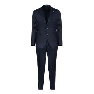 Tagliatore Single Breasted Suits, male, Blue, Size: 2XL Super 110s Tailored Suit