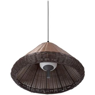 Faro Barcelona Faro Saigon - Colgante Domo Marr&oacute;n, E27, Ip65