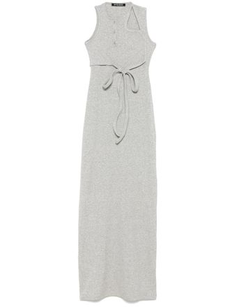 ワンピース OTTOLINGER Woman Dress Grey 10450040402 GRYSLV Gray Strap Maxi Knit Maxi Dress by Ottolinger on Sale