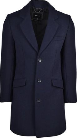Antony Morato Cappotto - Heren - Mantel - Blauw - L - Wol - Jassen