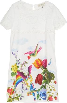 Max Mara Korte Jurk - Dames - Korte kleedjes - Wit - 4XS - Katoen - Kleedjes