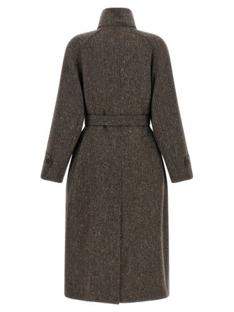 Brunello Cucinelli Sparkling Coat - Brown