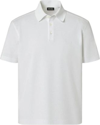 Ermenegildo Zegna Sweater Zegna - Heren - Polos - Wit - 3XL - Tops