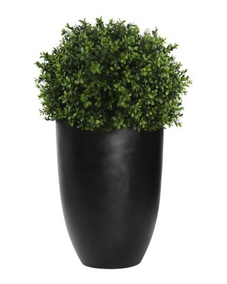 Creative Displays Inc. Uv-Rated Outdoor Boxwood Topiary With Fiberstone Planter