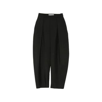 R&oacute;he Pleated Wide-Leg Trousers - female - R&oacute;he - Tapered Trousers - Black - 2XS - Trousers