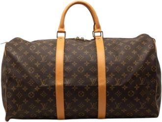 Louis Vuitton Pre-owned Weekend Bags, female, Brown, Size: ONE SIZE Pre-owned Keepall 50