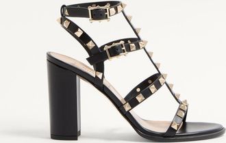 Valentino Garavani Rockstud Ankle Strap Sandal 90 Mm Wo
