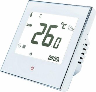 OEM Termostato Programable Para El Hogar Para Sistema Radiante, Pantalla T&aacute;ctil Inteligente Solo Para Calefacci&oacute;n, Termost&aacute;tico, 95240v, Blanco, Sin Wifi