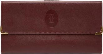 Cartier Pre-owned Wallets, female, Red, Size: ONE SIZE Pre-owned Vintage Leather Wallet