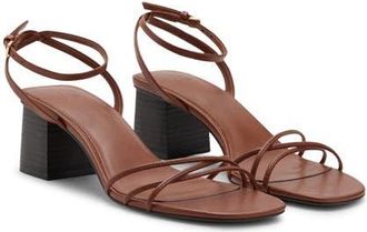 Mango Ankle Strap Sandal in Leather at Nordstrom, Size 8.5Us