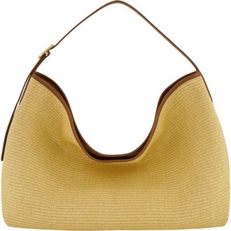 Vince Medium Vivian Raffia Hobo Bag in Natural at Nordstrom