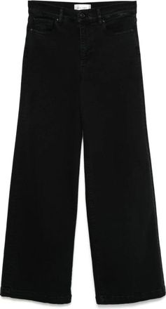 Frame Denim Slim Palazzo Broek - Dames - Loose Fit Jeans - Zwart - W29 - Katoen - Jeans