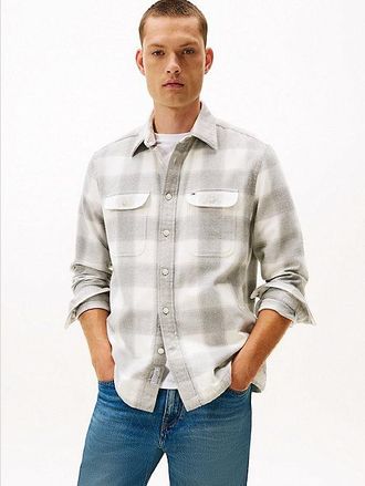 Tommy Hilfiger Relaxed Fit Check Flannel Overshirt