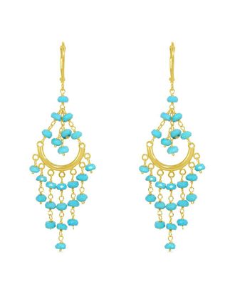 Jewelmak 14K Turquoise Earring