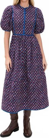 Hunter Bell Brenner Midi Dress In Autumn Fleur Fig