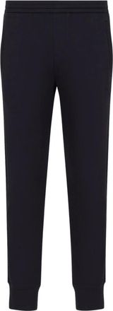 Emporio Armani Broeken, Heren, Blauw, L, Katoen, Double Jersey Joggers