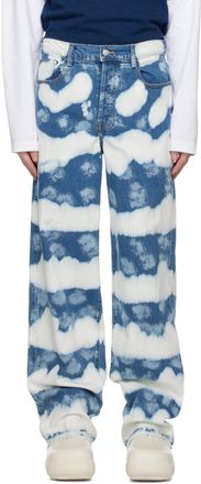 デニム・ジーパン ALEXANDER MCQUEEN FLARED JEANS WITH TURN-UPS AT THE WAIST Alexander Mcqueen Alexander Mc Queen Flared Jeans With Turn